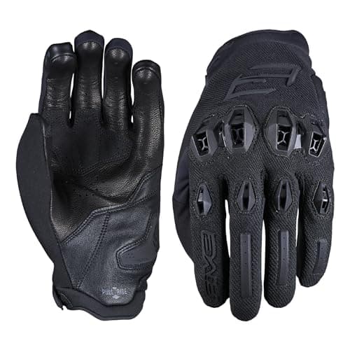 Image of FIVE GLOVES Stunt EVO 2 Men's Motorcycle Gloves - Riding Gloves for Motorcycle, Scooter & More, with AirgoProtech Shells, Black, 3XL-13
