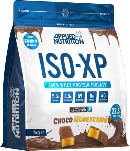 Image of Applied Nutrition ISO XP Whey Isolate - Whey Protein Isolate Powder, ISO-XP Funky Yummy Flavours (1kg - 40 Servings) (Choco Honeycomb)
