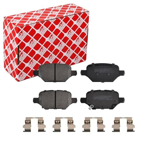Image of FEBI BILSTEIN 177073 Brake pad set Rear Axle, with acoustic wear warning