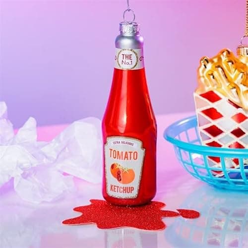 Image of Sass & Belle Fun Food Ketchup Bottle Shaped Bauble