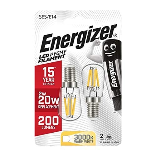 Image of ENERGIZER Filament LED PYGMY 240LM 2W E14 (SES) 3,000K (Warm White), Pack of 2