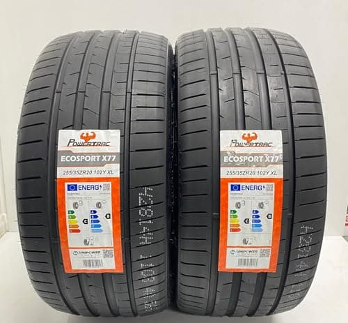 Image of 2 X 255 35 20 POWERTRAC ECOSPORT 255/35ZR20 102Y XL EXTRA LOAD M+S TYRES AMAZING C B LABELS