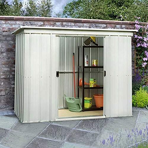 Image of Yardmaster 10x4 Pent Metal Shed & Steel Floor Frame - Assembly Available