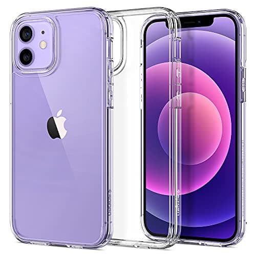 Image of Spigen Ultra Hybrid Case Compatible with iPhone 12/12 Pro - Crystal Clear [Anti-Yellowing] [Long-Lasting Clarity]
