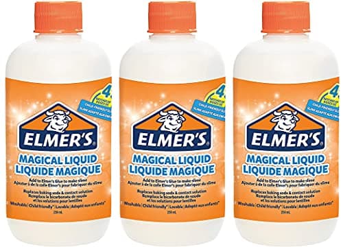 Image of Elmers Glue Slime Magical Liquid Activator Solution, 8.75 fl. oz. Bottle - Great for Making Slime, 3 Pack