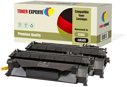 Image of TONER EXPERTE 2-Pack Compatible with CE505A 05A Premium Toner Cartridges Replacement for LaserJet P2033 P2034 P2035 P2036 P2037 P2050 P2054 P2055 P2055d P2055dn P2055x LBP-6680x MF-6140dn