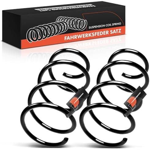 Image of Frankberg 2x Coil Spring Front axle Compatible with 5 Series E60 520i 520d 523i 525i 530i 2.0L-3.0L 2001-2010 Replace# 31336761323