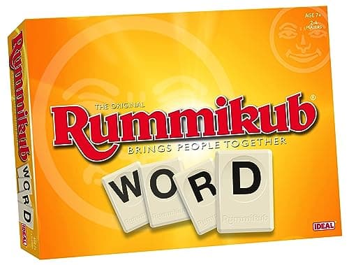 Image of IDEAL Rummikub Word | Word Strategy Board Game | Make The Longest Words You Can | For 2-4 Players | Age 7+ | Perfect for Games Night | Great Gift Idea For Kids & Adults | Great Gift Idea For Christmas