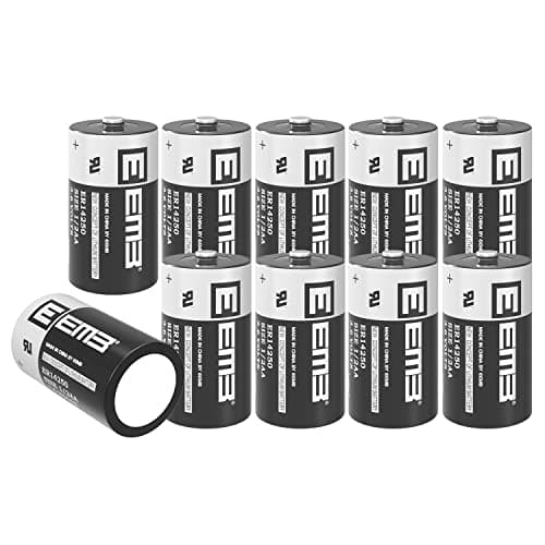 Image of EEMB ER14250 LS14250 1/2AA 3.6V 1200mAh Lithium Battery half aa batteries Li-SOCL₂ Non-Rechargeable Battery for Dogwatch Dog Collar and Some of Movement Monitor/Home Security/Alarm System (10)