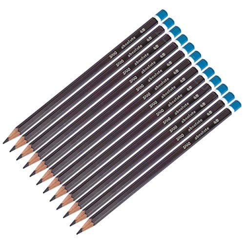 Image of SIVO Artist Graded Drawing Pencils Combo Pack (12 x 4B Grade Pencils + Sharpener + Eraser + 2 x ZOFAX Black Pens)