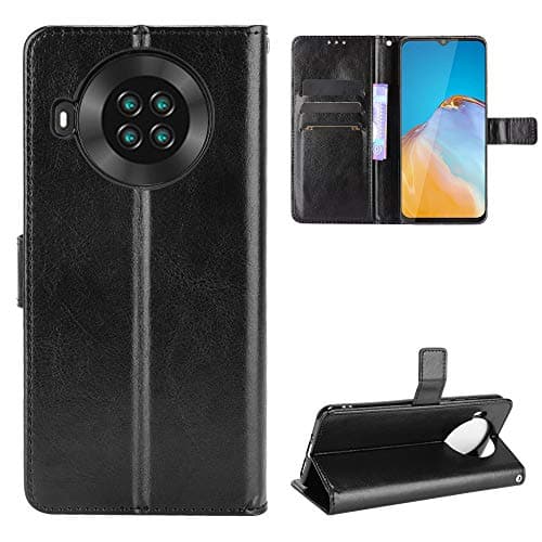Image of Jiajihua Cover Compatible with Cubot Note 20 / Note 20 Pro [PU Leather+Shell] [Flip Stand] [Wallet Card Slot] [Magnetic Closure] Black