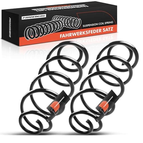 Image of Frankberg 2x Coil Spring Rear axle Compatible with C2 JM 1.1L 1.4L Hatchback 2003-2009 Replace# 5102J7