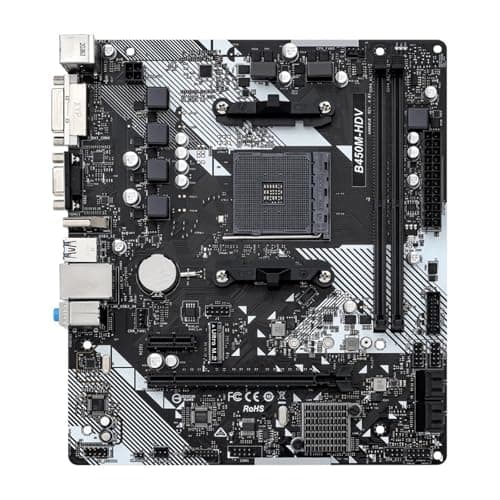 Image of desktop motherboard Fit For ASROCK B450M-HDV R4.0 AMD B450 Motherboard AM4 Support Ryzen 5 5600 5500 7 5700G 3700X 3 3200G CPU DDR4 M.2 HDMI Micro ATX