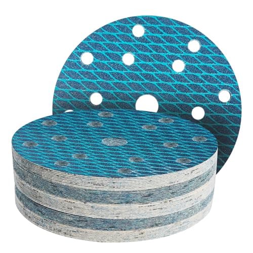 Image of GZKTY 150mm Sanding Discs, 45 Pieces, 15 Holes, Grits 60, Diamond Shape, Reduce Blockage, for 6 Inch Orbital Sanders