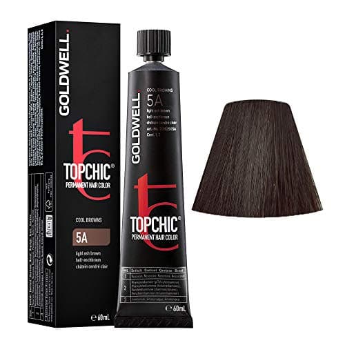 Image of Goldwell Topchic TB Permanent Hair Colour, 5A Light Ash Brown, 60 ml