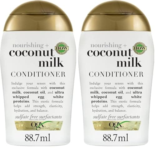 Image of OGX Nourishing + Coconut Milk Travel Size Conditioner 88.7 ml (Pack of 2)