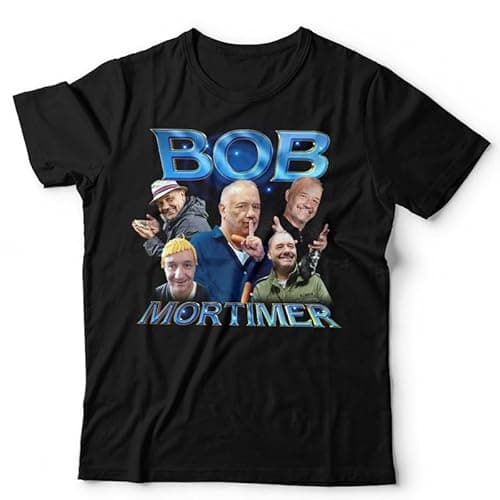 Image of Bob Mortimer It’s Just Magic Unisex T-Shirt | Funny Gone Fishing Inspired Retro Tee - 4XL Black