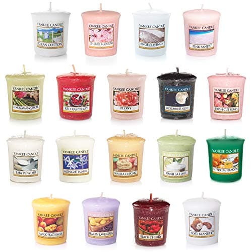 Image of Yankee Candle Value Bundle with 18 Votive Scented Candles, Mixed Popular Fragrances, 1627774