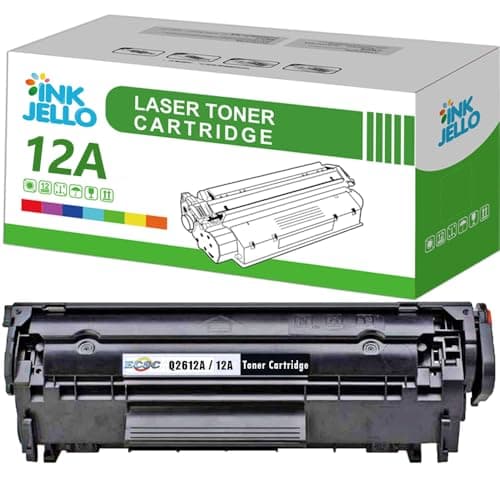 Image of InkJello Compatible Toner Cartridge Replacement for HP Laserjet 1010 1012 1015 1018 1020 1020 Plus 1022 1022N 1022nw 3015 3020 2030 Q2612A (Black, 1-Pack)