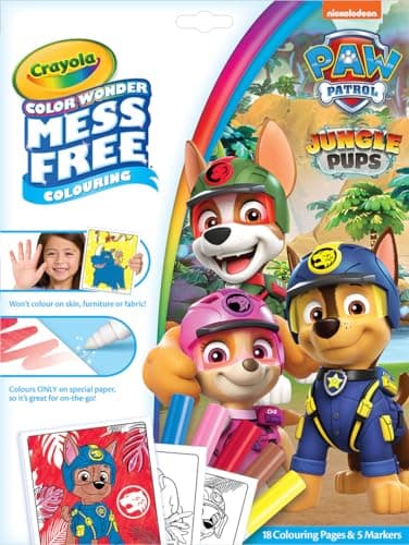 Image of Crayola PAW Patrol Aqua Pups Color Wonder Coloring Set, Mess Free Coloring Pages for Toddlers, Travel Activity, PAW Patrol Toys & Gifts