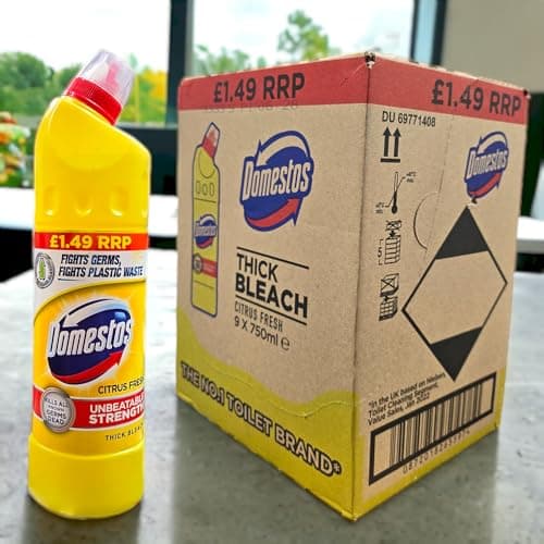 Image of Krishna Stores Limited Domestos Citrus Fresh Thick Bleach 9x 750 ml