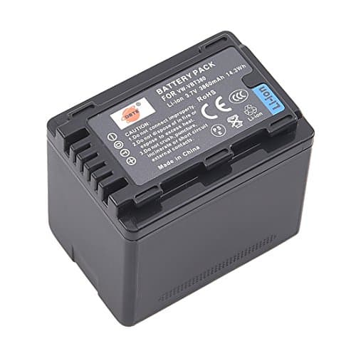 Image of DSTE Rechargeable Li-ion Battery Compatible for VW-VBT380 and Panasonic HC-V210, HC-V520, VW-BC10E, HC-W580, HC-V750, HC-WX970, HC-V710, HC-V720