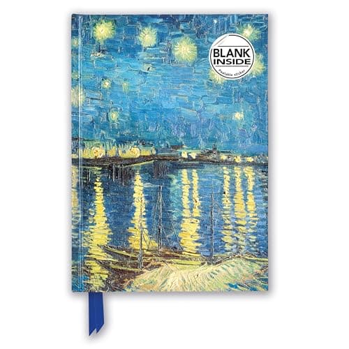 Image of Vincent van Gogh: Starry Night over the Rhône (Foiled Blank Journal) (Flame Tree Blank Notebooks)