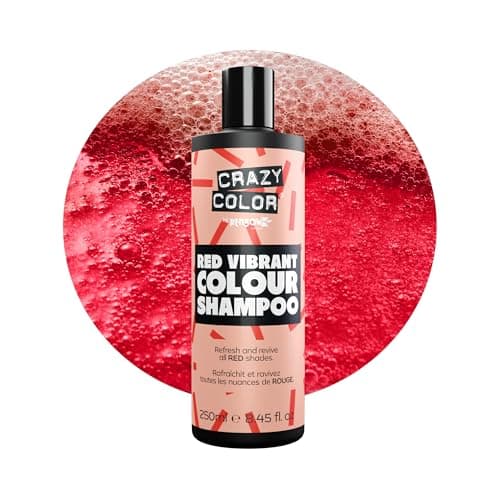 Image of Crazy Color Shampoo for Red Hair | Maintain, Refresh and Color Protect | Scarlett, Copper, Auburn. Vegan, Cruelty & Sulphate Free, 250ml
