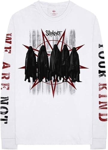Image of Slipknot 'Shrouded Group' (White) Long Sleeve Shirt (x-Large)