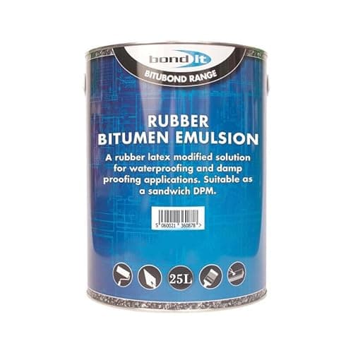 Image of Bond It Bitumen Emulsion Rubber Latex Liquid DPM DPC Damp Proof Proofing Paint (25L)