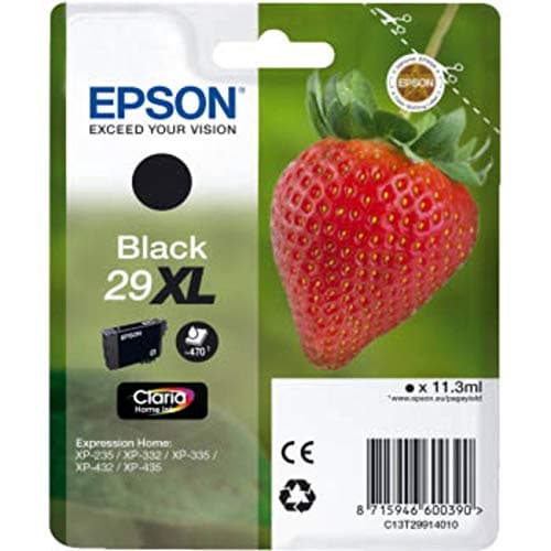 Image of Epson 29XL K - Printer Ink Cartridge (Black, High, 11.3ml, 10-80%, -40-60°C, 5-35°C)