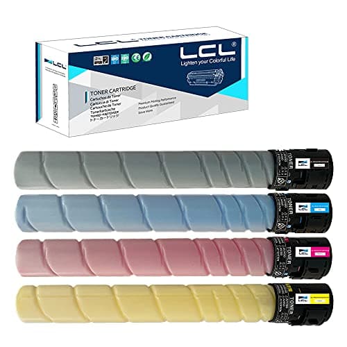 Image of LCL TN324 High yield Toner Cartridge Replacement for Konica TN324 TN-324K TN324K TN324C TN324M TN324Y A8DA150 A8DA450 A8DA350 A8DA250 Replacement for Konica Minolta BizHub C258 C308 C368 (4PK KCMY)
