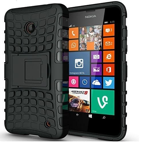 Image of London Gadget Store Compatible with HTC One A9 - Heavy Duty Shock Proof Dual Layer Armour Protective Case Cover with Built-in Stand in BLACK with STYLUS Touch Screen Pen and Screen Protector