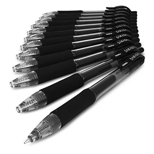 Image of Zebra Sarasa - 0.7mm Retractable Gel Ink Rollerball Pen - Set of 3 - Black Ink