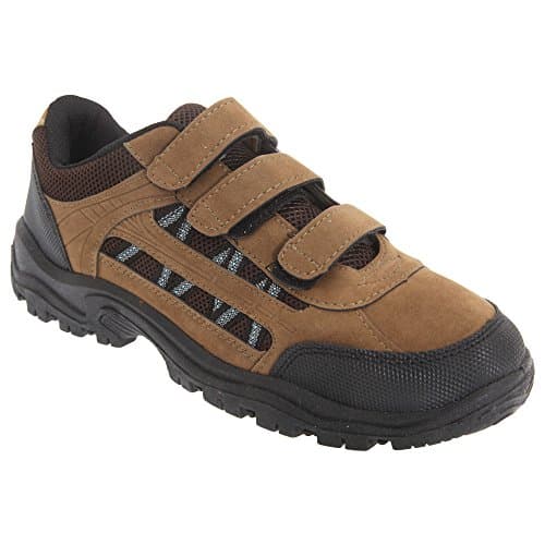 Image of Dek Mens Ascend Triple Touch Fastening Trek Hiking Trail Shoes (8 UK) (Khaki/Brown)