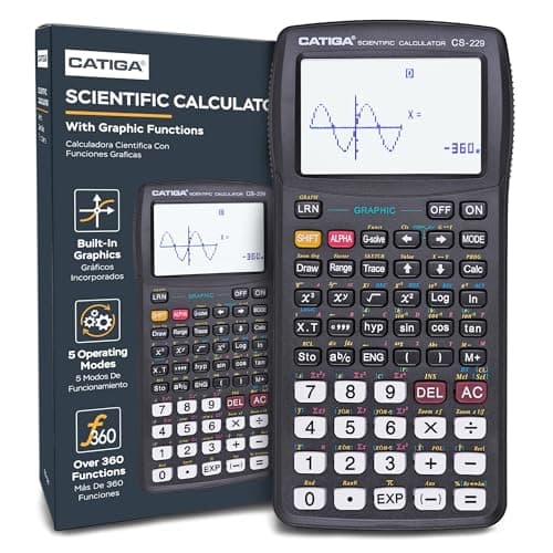 Image of CATIGA CS229 Scientific Calculator with Graphics Functions, Multiple Modes with Intuitive User Interface for Beginners and Advanced Courses