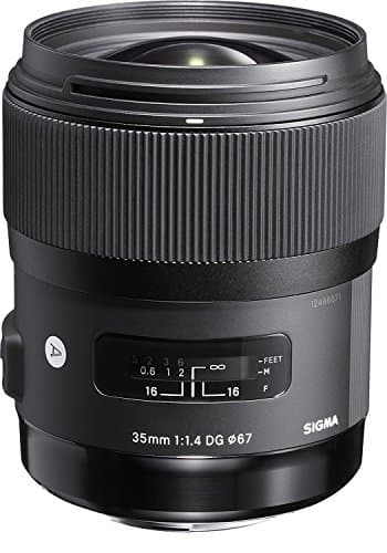 Image of Sigma 35mm F1.4 DG HSM Lens for Nikon - Black