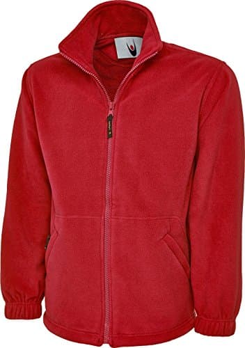Image of Uneek Uc601 Premium Full Zip Micro Fleece Jacket Red L