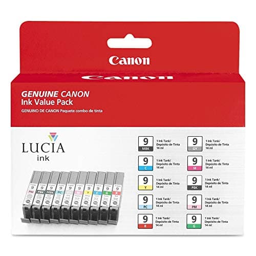Image of Canon Pixma Pro 9500 Mark II Ink Cartridge - Canon PGI-7 & PGI-9 Compatible Black & Colour 5 Ink Cartridge Pack