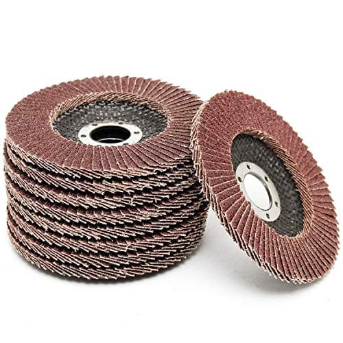 Image of Dunnet Tools Heavy Duty Flap Disc for Angle Grinder - 80 Grit Aluminium Oxide Grinding and Sanding Disc for Metal, Wood, Plastic, and Woodworking - Angle Grinder Discs Attachment - (2 Set of 115mm)