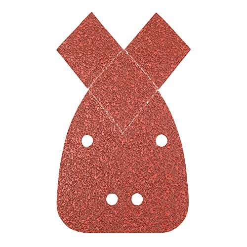 Image of Silverline 766555 Hook and Loop Detail Sander Sheets with 2 Tips 140 mm 10pk 80 Grit