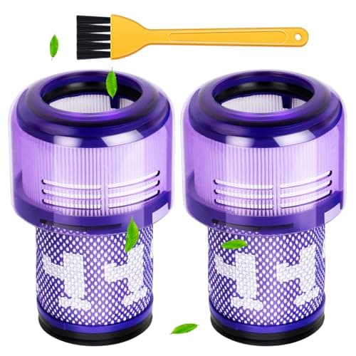 Image of Benfosh 2 Pack Replacement Filter for Dyson V12 Detect Slim Absolute/Total Clean/Extra/Fluffy Vacuum Cleaner, Washable HEPA Filter Accessories, Replace # 971517-01