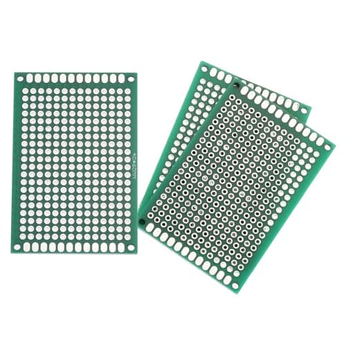 Image of sourcing map 3Pcs Breadboard Solderable 60mm x 40mm Green Circuit PCB Board Double Sided Tin-Plated PCB Prototype Board for Electronics Prototyping, DIY Circuits Projects