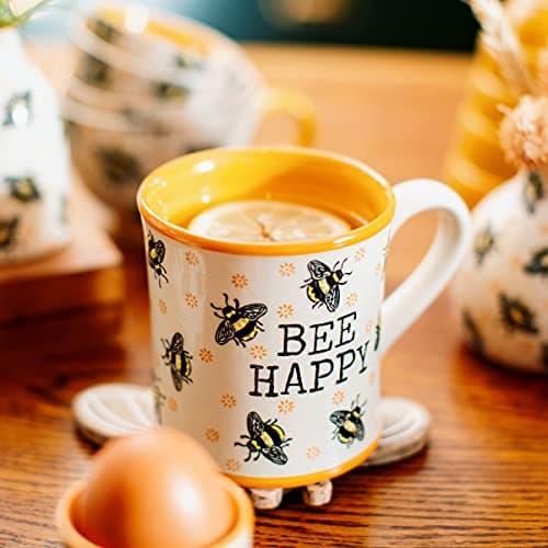 Image of Sass & Belle Bee Happy Yellow Mug
