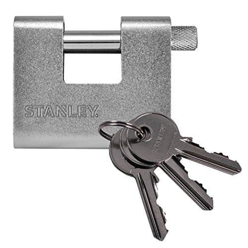 Image of Stanley 80 mm Solid Brass Armored Padlock