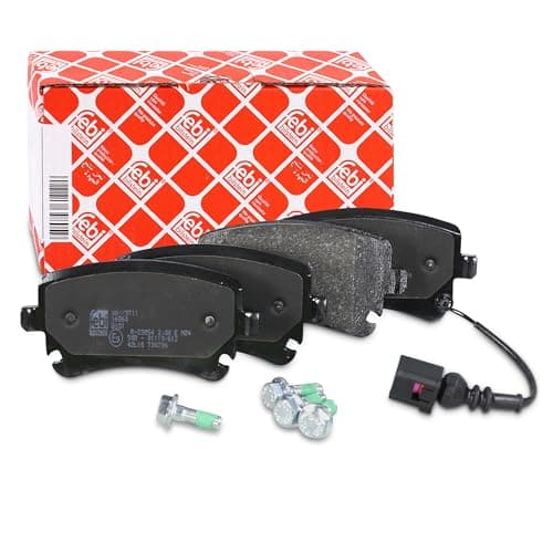 Image of febi bilstein 16860 Brake Pad Set with bolts, 1 unit