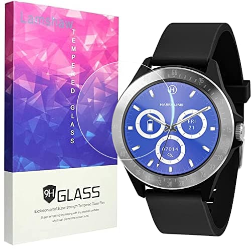 Image of Blueshaweu Compatible for Harry Lime Smart Watch HA07 Screen Protector, [3 PACK] 9H Tempered Glass Screen Protector Film Compatible with Harry Lime Smart Watch HA07-20011.69 Inches (Glass-3 pack)