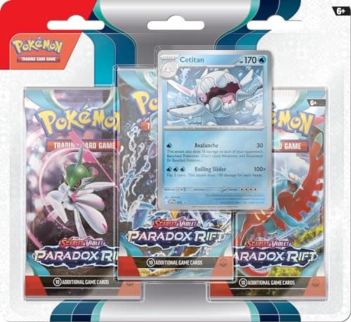 Image of Pokémon TCG: Scarlet & Violet—Paradox Rift Triple Pack - Cetitan (3 Booster Packs & Foil Promo Card)
