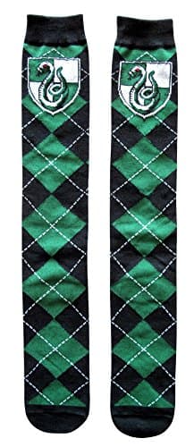 Image of Harry Potter Slytherin School Uniform Knee High Socks