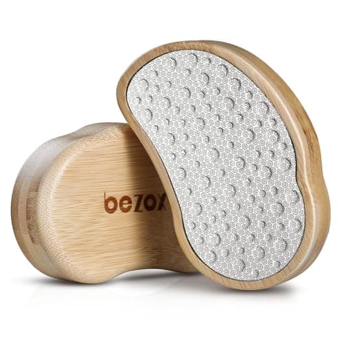 Image of BEZOX Foot File and Callus Remover（New Upgrade ） - Foot Rasp Pedicure Tool for Dead Skin Removal, Feet Hard Skin Remover, Foot Scraper, Surgical Grade Stainless Steel File & Comfortable Wooden Handle